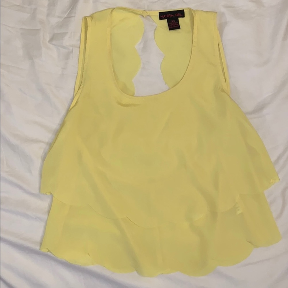 Material Girl yellow tank